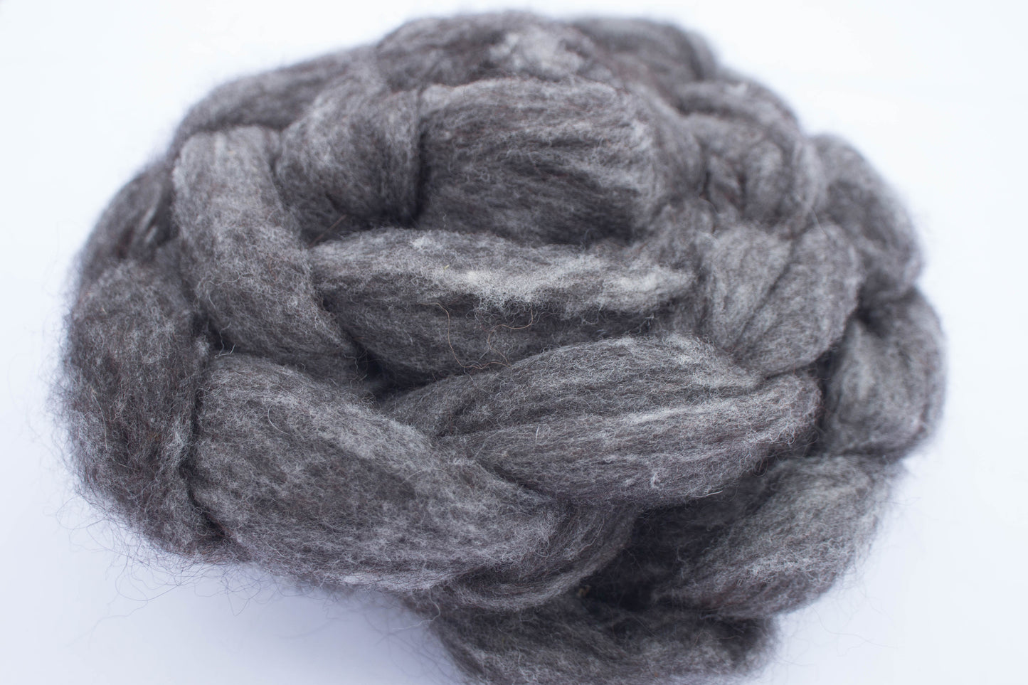 Roving - Alpaka/Wolle-Anthrazit