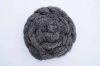 Roving - Alpaka/Wolle-Anthrazit